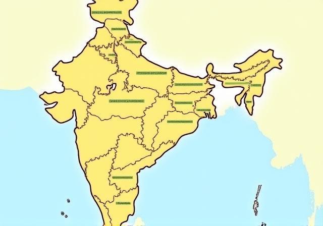 Map of India highlighting diverse locations and filming zones
