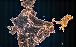 Interconnected nodes symbolizing a vast network